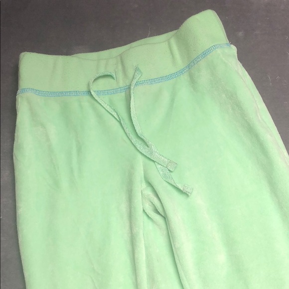 Lime Green Plush Lil Girls Athletic or Yoga Pants - Picture 2 of 5